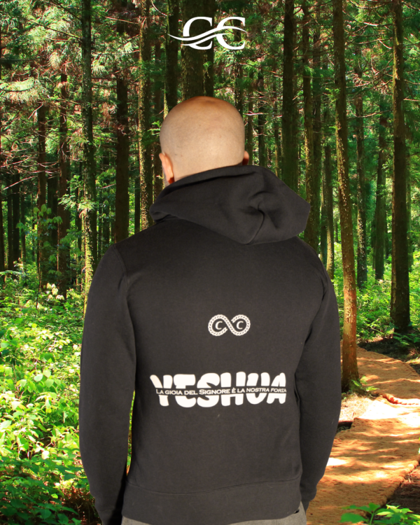 Felpa Cappuccio Unisex con zip - Yeshua