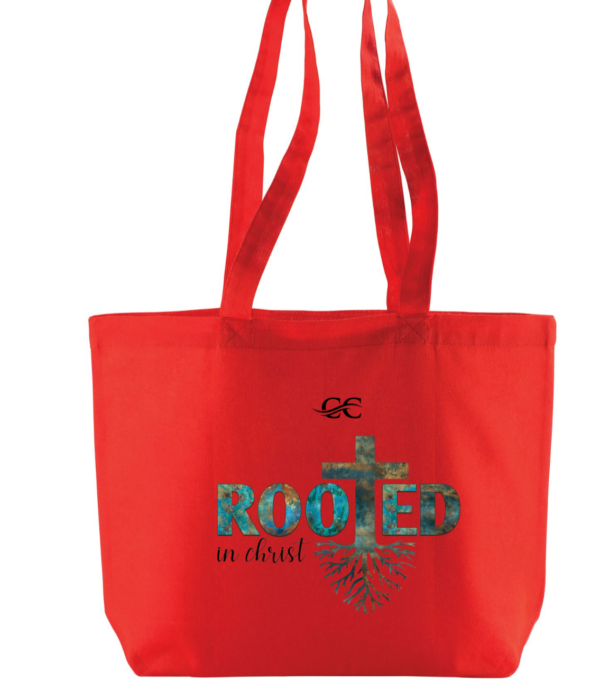 Shopper con soffietto alla base in cotone - Rooted