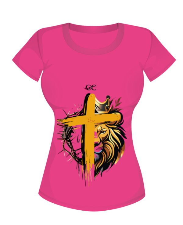 T-shirt donna - Croce Leone