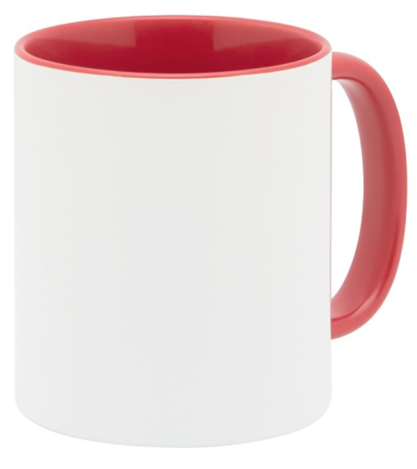 Tazza colorata tinta unita con stampa - 350 ml