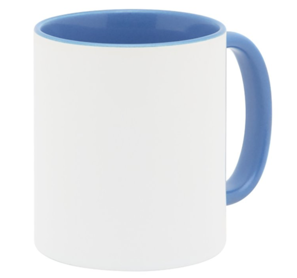 Tazza colorata tinta unita con stampa - 350 ml