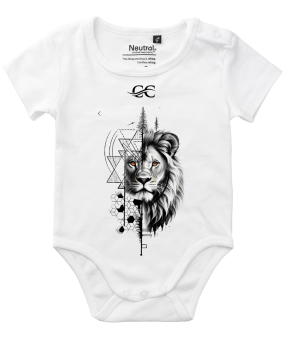Baby Tutina neonato girocollo manica corta - Leone con disegno